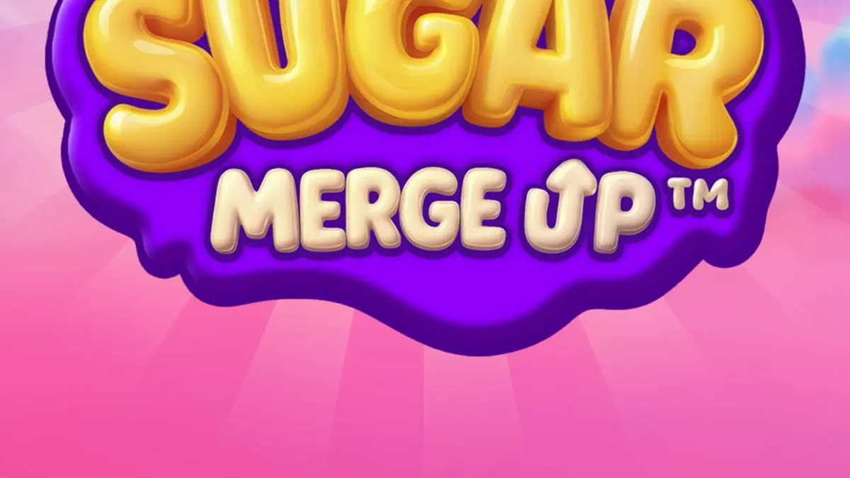 Tampilan visual Sugar Merge Up dengan simbol permen warna-warni