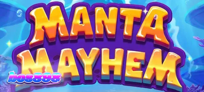 Tampilan visual bawah laut yang penuh warna dari slot Manta Mayhem